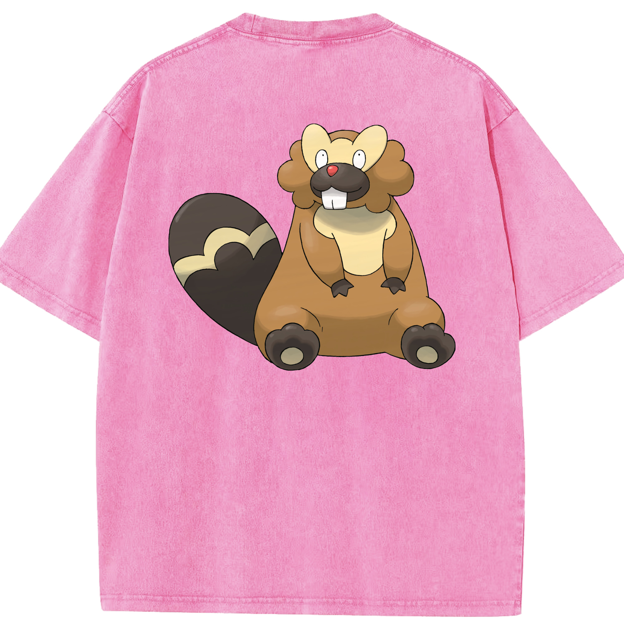 （画像用） ポケットモンスター Pokémon 綿100% ヴィンテージ風 半袖Tシャツ（背面プリント）